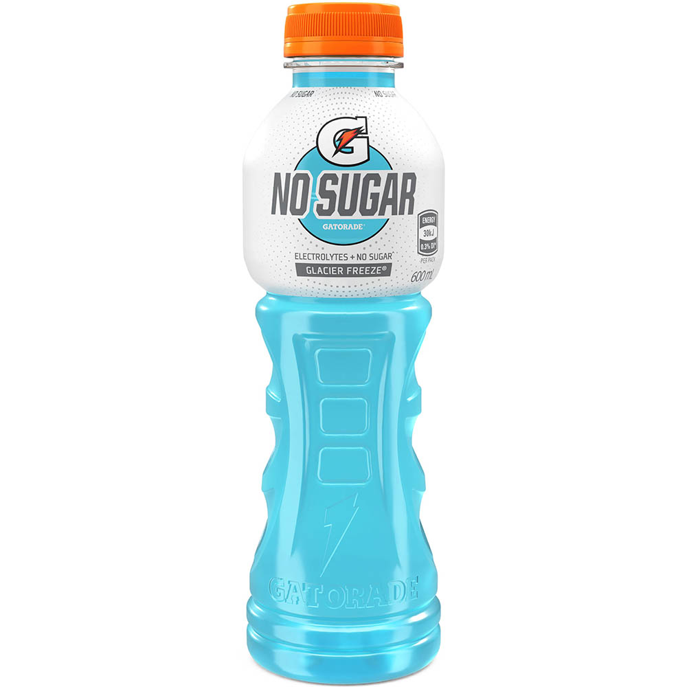 Image for GATORADE NO SUGAR GLACIER FREEZE PET 600ML CARTON 12 from PaperChase Office National