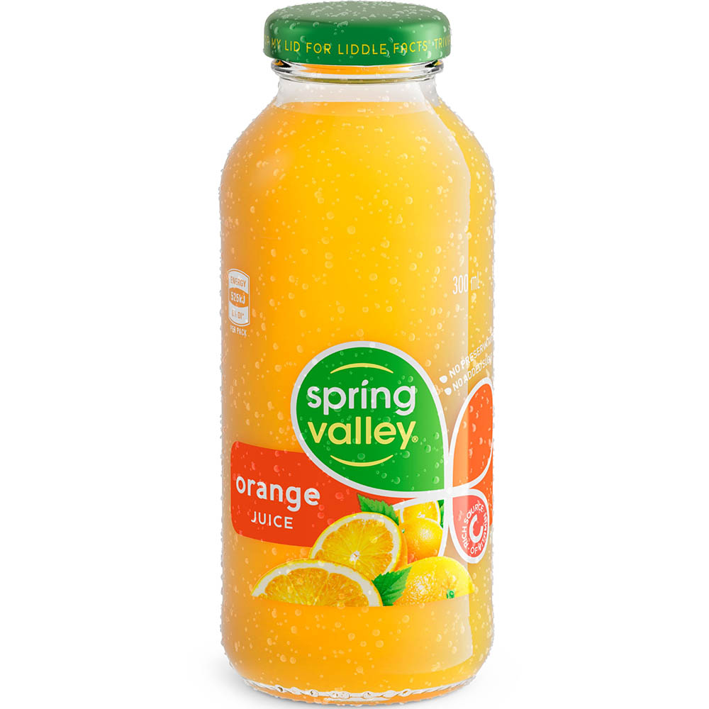 Image for SPRING VALLEY ORANGE JUICE GLASS 300ML CARTON 24 from PaperChase Office National