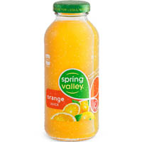 spring valley orange juice glass 300ml carton 24
