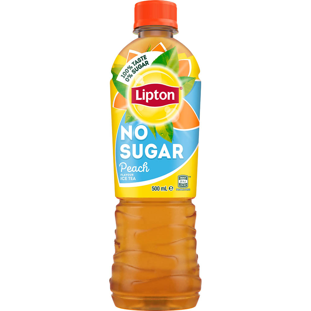 Image for LIPTON ICE TEA NO SUGAR PEACH 500ML from Aztec Office National Melbourne