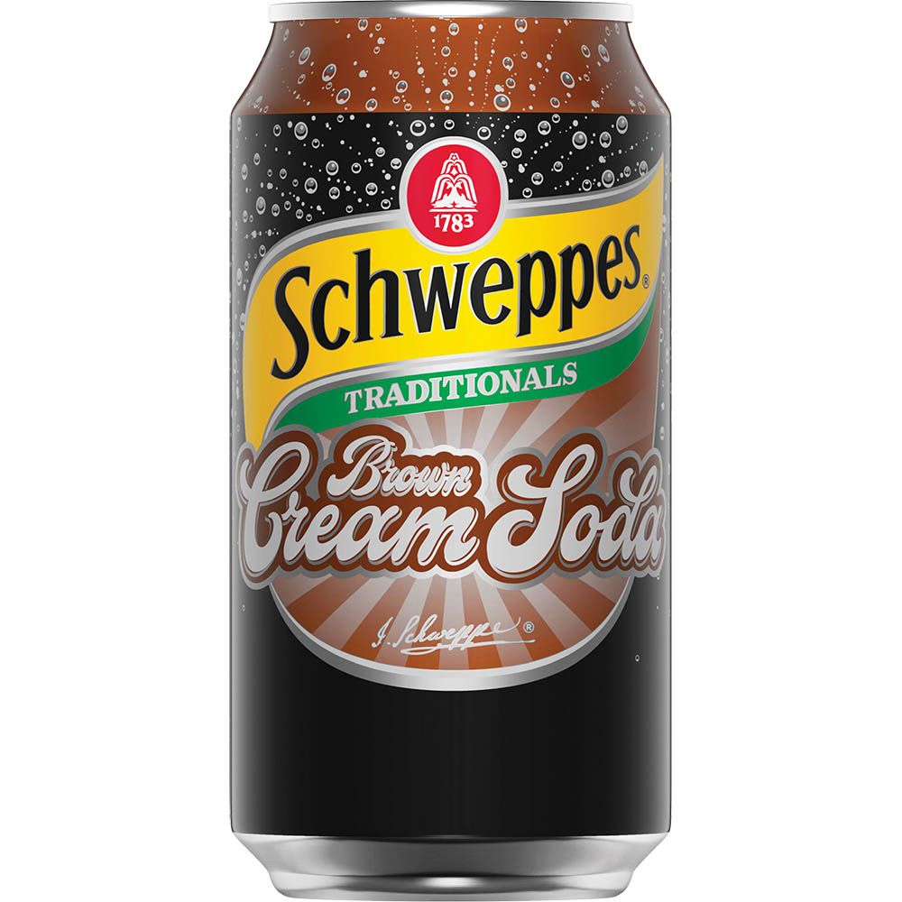Image for SCHWEPPES TRADITIONALS BROWN CREAM SODA CAN 375ML PACK 10 from Aztec Office National Melbourne