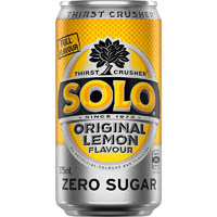solo original lemon zero sugar can 375ml pack 30