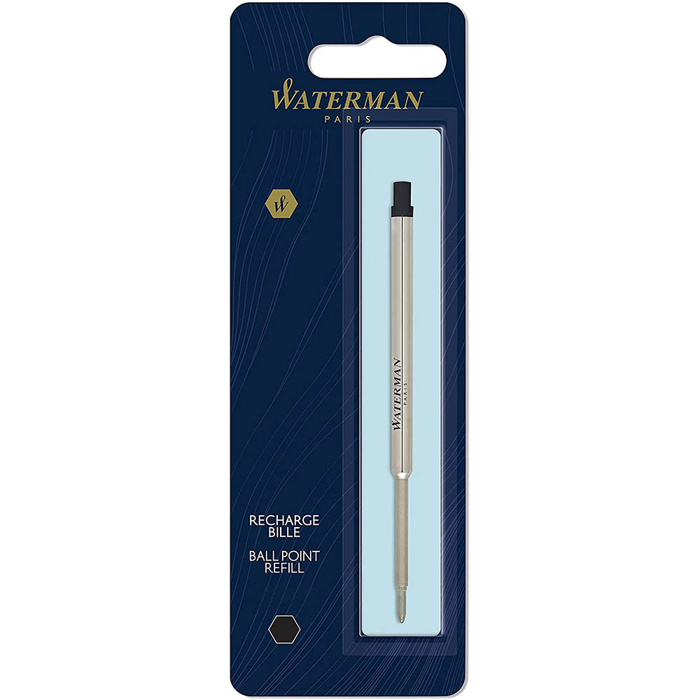 Image for WATERMAN MAXIMA BALL PEN REFILL FINE 0.8MM BLACK from Coleman's Office National