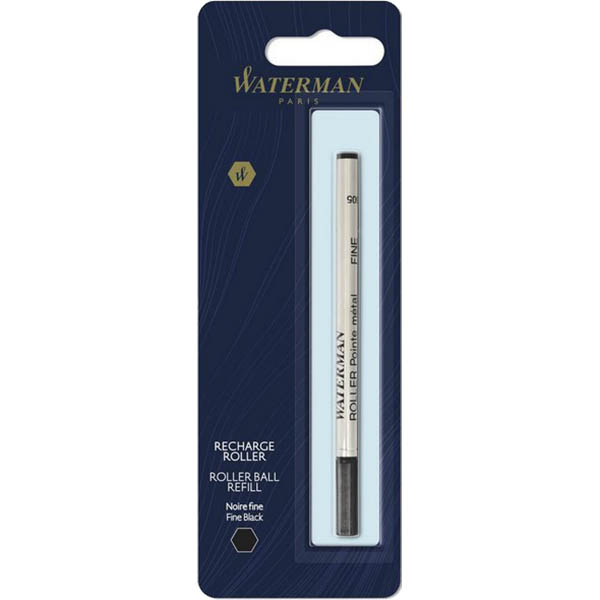 Image for WATERMAN ROLLERBALL PEN REFILL 0.7MM BLACK from Office National Perth CBD