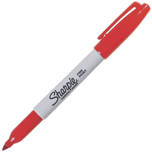 Image for SHARPIE PERMANENT MARKER BULLET FINE 1.0MM RED from Surry Office National