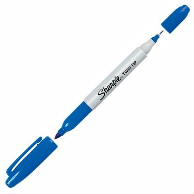 Image for SHARPIE DUAL NIB PERMANENT MARKER BULLET 1.0/0.3MM BLUE from Discount Office National
