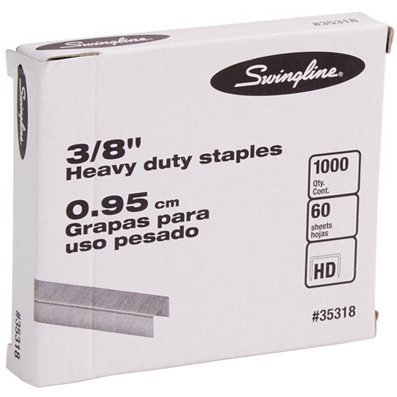 Image for SWINGLINE SF13 HEAVY DUTY STAPLES 9.5MM LEG BOX 1000 from Angletons Office National