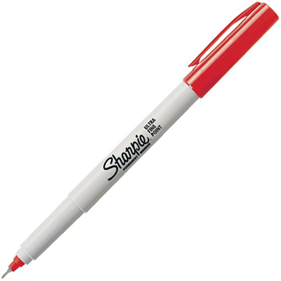 Image for SHARPIE PERMANENT MARKER BULLET ULTRA FINE 0.3MM RED from Aztec Office National