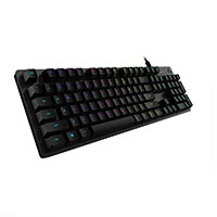 logitech g512 mechanical gaming keyboard carbon lightsync black with brown switches