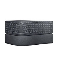 logitech ergo keyboard wireless split black