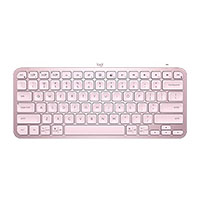 logitech mx keys wireless keyboard mini minimalist illuminated rose