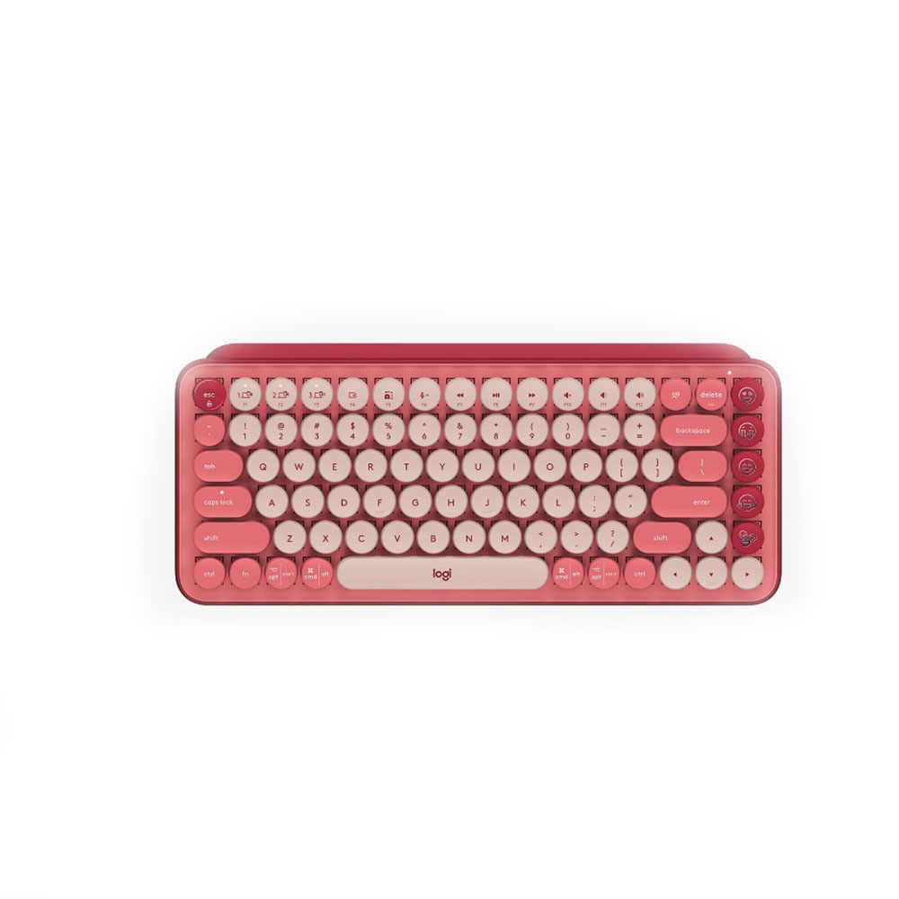 Image for LOGITECH WIRELESS MECHANICAL KEYBOARD WITH EMOJI KEYS ROSE from PaperChase Office National