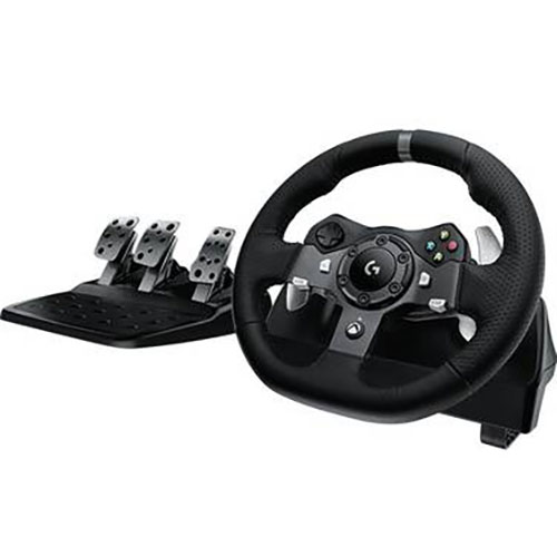 Image for LOGITECH G920 DRIVING FORCE RACING WHEEL BLACK from Office National Sydney Stationery