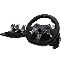 logitech g920 driving force racing wheel black