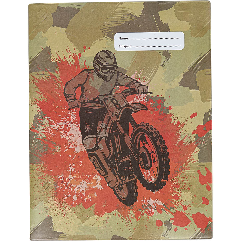 Image for SPENCIL EXERCISE BOOK COVER CAMO BIKER from Officebarn Office National