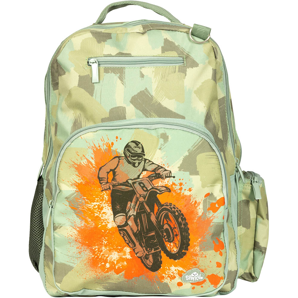 Image for SPENCIL KIDS BACKPACK BIG CAMO BIKER from Emerald Office Supplies Office National