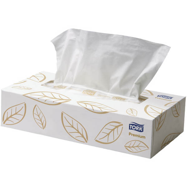 Image for TORK 2311408 EXTRA SOFT FACIAL TISSUES 2-PLY WHITE BOX 100 from Express Office National