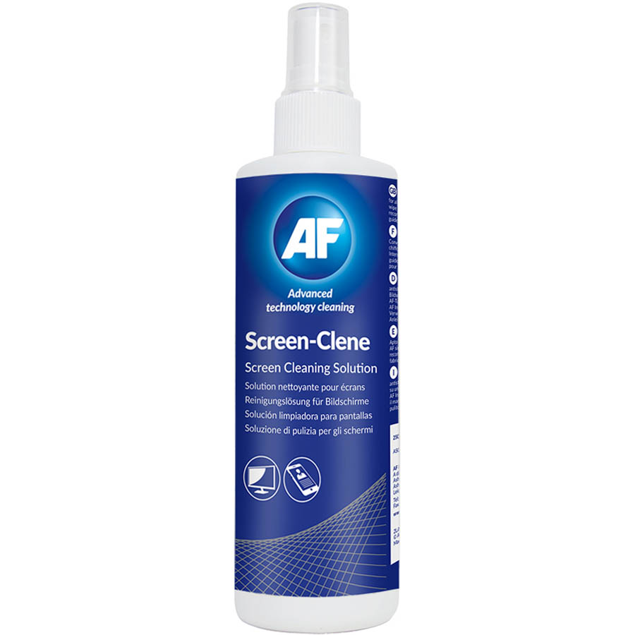 Image for AF SCREEN-CLENE UNIVERSAL SCREEN CLEANING SOLUTION PUMP SPRAY 250ML from Office National Capalaba
