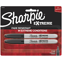 sharpie permanent marker extreme fine point 1mm black pack 2
