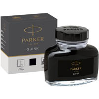 parker quink fountain pen bottle ink black 57ml