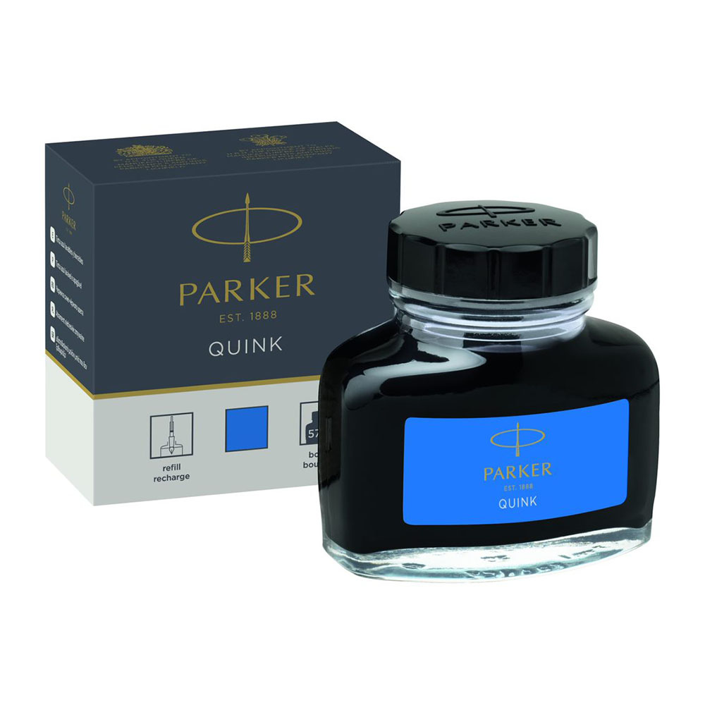 Image for PARKER QUINK INK BOTTLE 57ML WASHABLE BLUE from OFFICE NATIONAL CANNING VALE