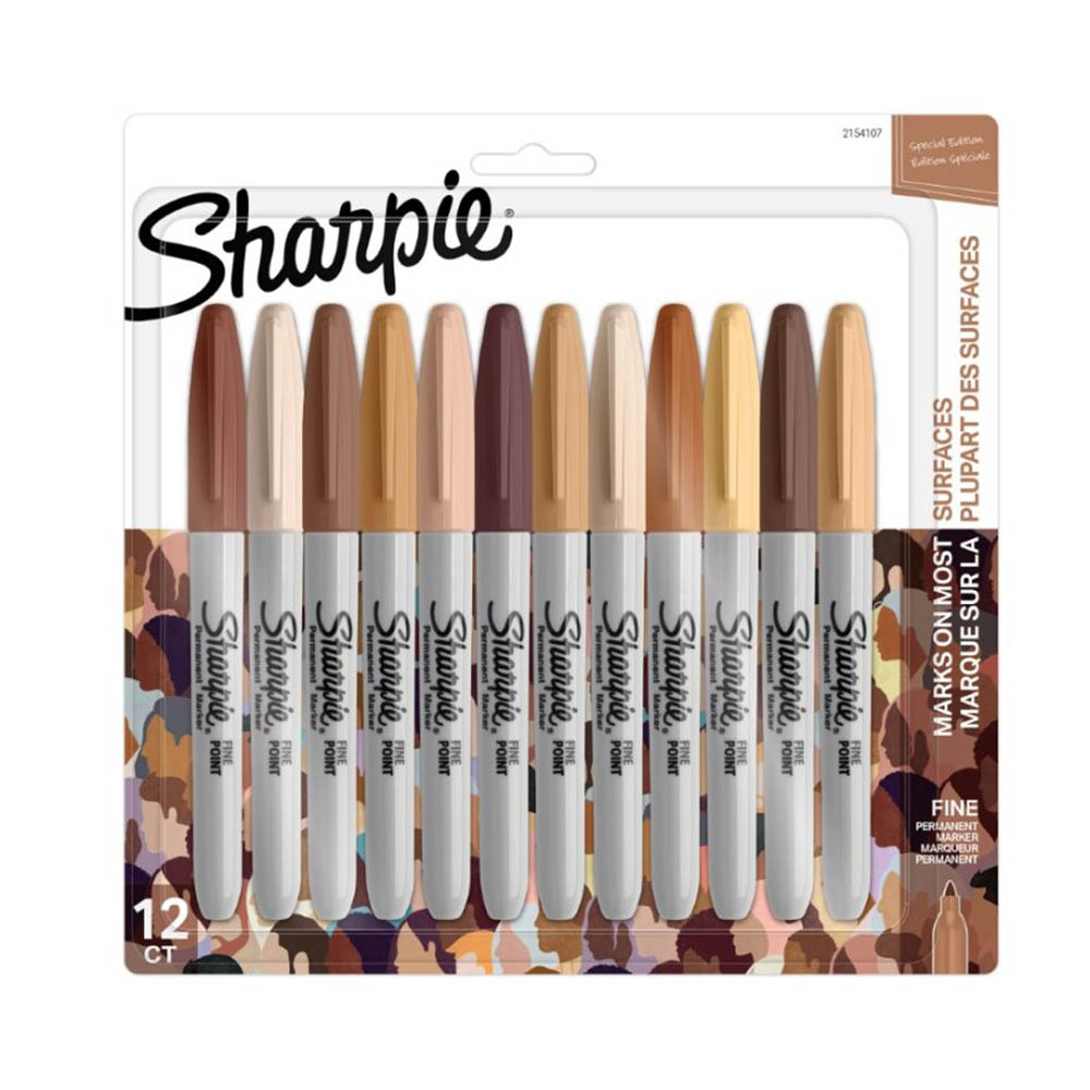 Image for SHARPIE PERMANENT MARKER FINE POINT ASSORTED PACK 12 from Paul John Office National