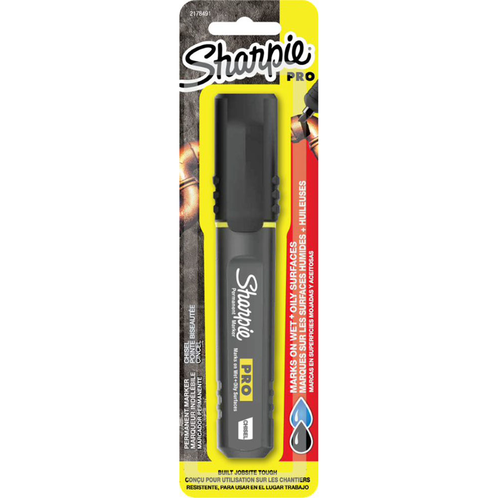 Image for SHARPIE PRO PERMANENT MARKER CHISEL BLACK from Discount Office National