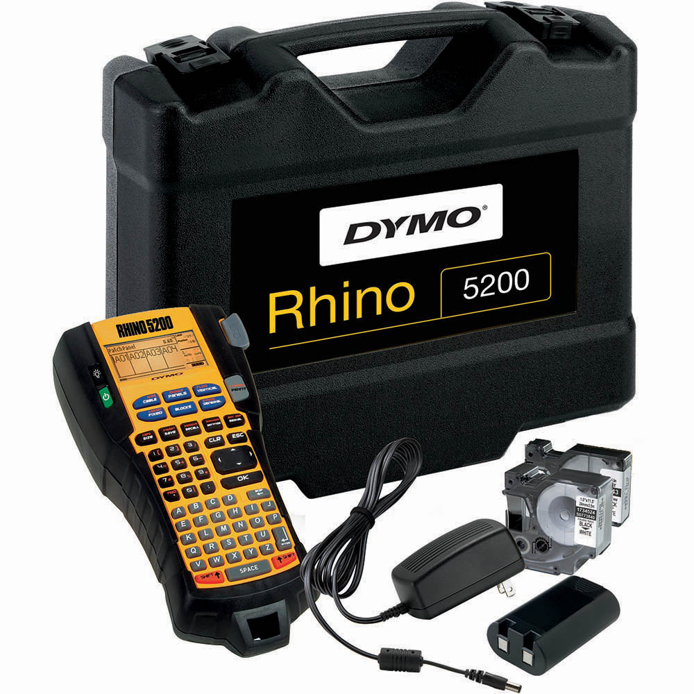 Image for DYMO 5200 RHINO INDUSTRIAL LABEL MAKER HARD CASE KIT from Office National