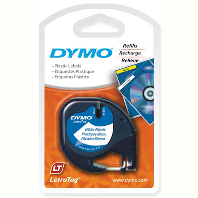 Dymo 1pc 91330 91200 Compatible For DYMO Letra Tag Label Tape Cassette Cartridge 12mm 