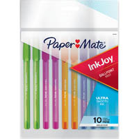 papermate inkjoy 100 ballpoint pens medium assorted fashion box 10