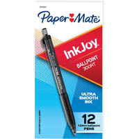 papermate inkjoy 300 retractable ballpoint pen 1.0mm black box 12