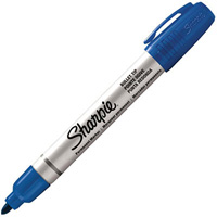sharpie pro metal permanent marker bullet broad 1.5mm blue