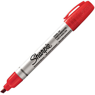 Image for SHARPIE PRO METAL PERMANENT MARKER CHISEL 4.0MM RED from Office National Barossa