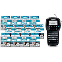 dymo lm280p labelmanager with 12 d1 tapes bundle pack
