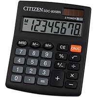 citizen sdc-805 desktop calculator 8 digit black