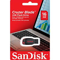 sandisk cruzer blade usb flash drive 16gb black