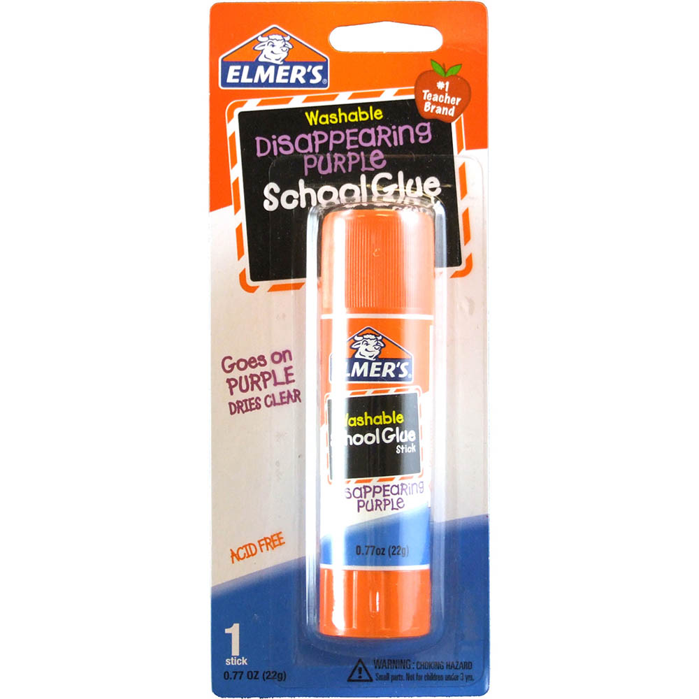 Image for ELMERS SCHOOL GLUE STICK PURPLE 22G HANGSELL from Surry Office National