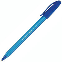 papermate inkjoy 100 ballpoint pens medium blue box 50