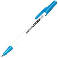 papermate kilometrico ballpoint pens medium blue box 12