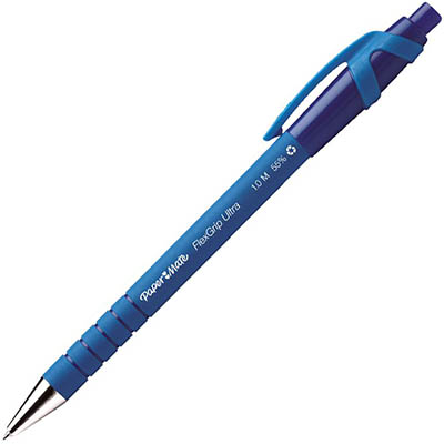Image for PAPERMATE FLEXGRIP ULTRA RETRACTABLE BALLPOINT PEN 1.0MM BLUE from PaperChase Office National