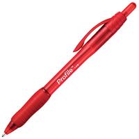 papermate profile retractable ballpoint pen 1.4mm red