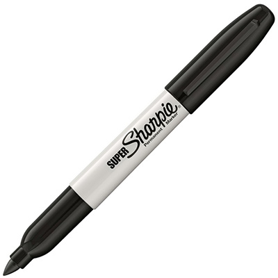 Image for SHARPIE SUPER PERMANENT MARKER BULLET FINE 1.5MM BLACK from Surry Office National