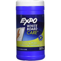 expo whiteboard care cleaning wipes pack 50