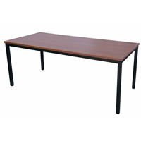 rapidline steel frame table 1200 x 600mm cherry