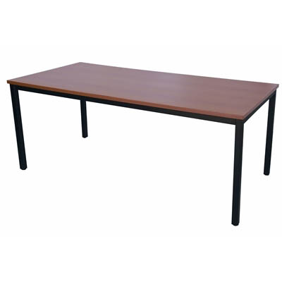 Image for RAPIDLINE STEEL FRAME TABLE 1500 X 750MM CHERRY from Office National Sydney Stationery