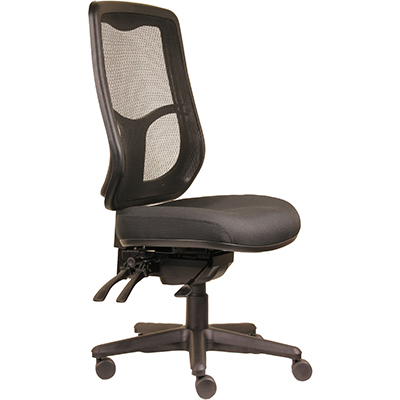 Image for DAL ERGOSELECT SWIFT ERGONOMIC CHAIR HIGH MESH BACK 3 LEVER SEAT SLIDE BLACK NYLON BASE from Our Town & Country Office National