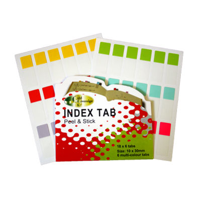 Image for GOLD SOVEREIGN INDEX TABS 10 X 30MM TAB 108 from Office National Limestone Coast