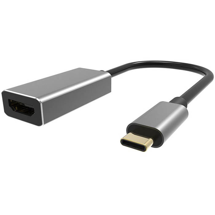 Image for SHINTARO ADAPTER USB-C TO HDMI 4K SILVER/BLACK from Office National Sydney Stationery