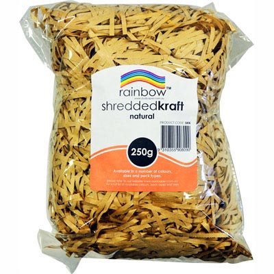 Image for RAINBOW SHREDDED PAPER 250G KRAFT BROWN from OFFICE NATIONAL CANNING VALE
