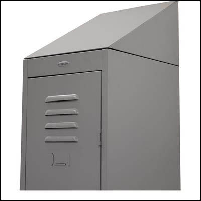 Image for STEELCO SLOPING TOP FOR SINGLE LOCKER 380MM SILVER GREY from Office National Capalaba